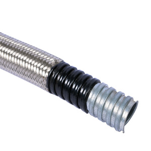 ผลิตระเบิด SS304 ในเคลือบ PVC ด้วยท่อร้อยเหล็กสแตนเลสแบบยืดหยุ่นถักคอลลาเจน - Product Image 1