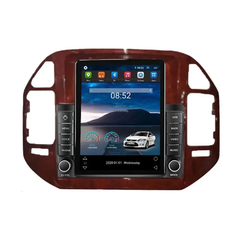 Autoradio per Mitsubishi Pajero V60 V68 V73 1999-2006 Tesla navigazione con schermo verticale GPS ricevitore Stereo Android
