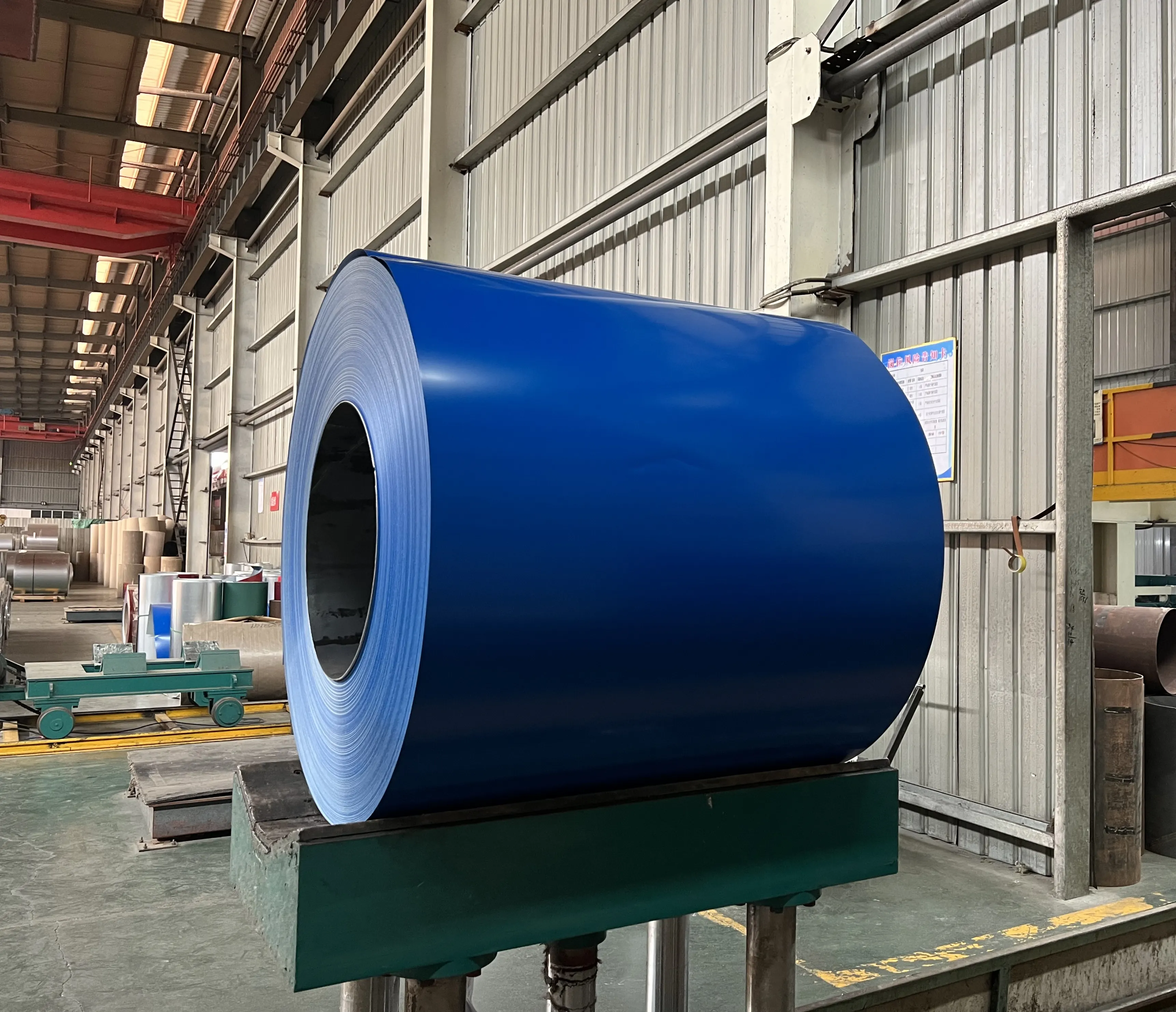 Factory price Anti finger print color coil ral 9003 az150g galvalume prepainted steel coil with lower price PPGL