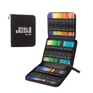 Lisi สมุดระบายสีสำหรับผู้ใหญ่120/144สีชุดเขียนอักษรตัวเขียนไดอารี่หัวกระสุนปากกาสีหัวแปรงละเอียดปากกาศิลปะ - Product Image 6