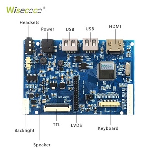 Wireless USB TTL LVDS 30 Pin Remote Control <strong>Circuit</strong> Connector 1920*1200 <strong>Lcd</strong> Display Monitor Driver Controller Board <strong>Kit</strong> - Product Image 5