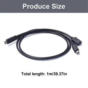 Línea alámbrica de conversión de cable OTG 2 en 1 tipo C con tarjeta de sonido IC integrada para teléfonos inteligentes, tabletas y equipos de transmisión - Product Image 4