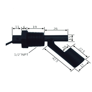 Fábrica de hielo EP2000 con 12V 24V 36V 110VDC 220VDC Sensor de interruptor de nivel de flotador barato PP - Product Image 2