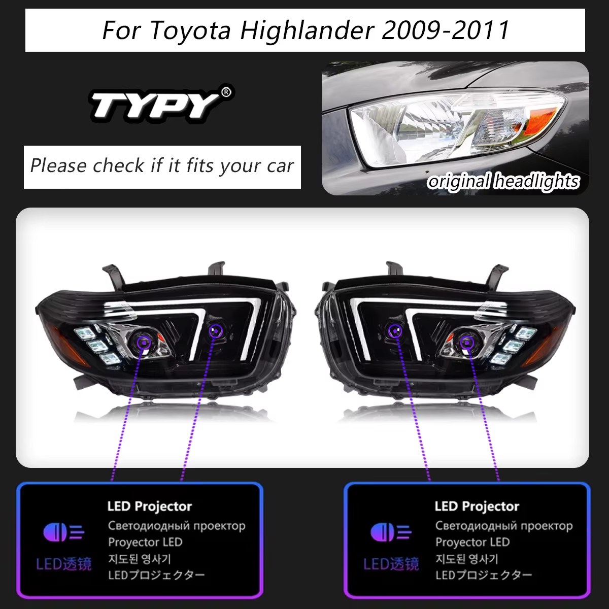 For 2009-2011 LED Light