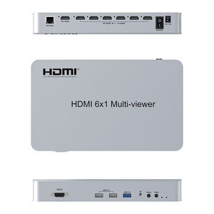 1080P 6x1 HDMIクワッドマルチビューアシームレススイッチング6入力1出力4K @ 30HzHDMIマルチビューア - Product Image 4