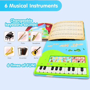 2024 OEMの子供たちがサウンドブックオーディオモジュールを学ぶ音楽スコアのある子供のためのボタンサウンドブックを押す - Product Image 2
