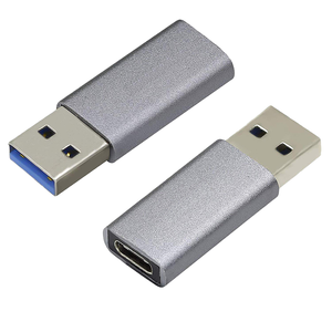 OTG USB to USB CアダプターアルミシェルPC素材DCおよびAC出力用MacBookラップトップUSB3.0男性用充電器コンバータ - Product Image 5