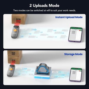 Eyoyo 1D 2D 3-en-1 Mini portátil inalámbrico Usb con cable Bluetooth Qr Code Reader Inventario Barcode Scanner para Android OS - Product Image 6