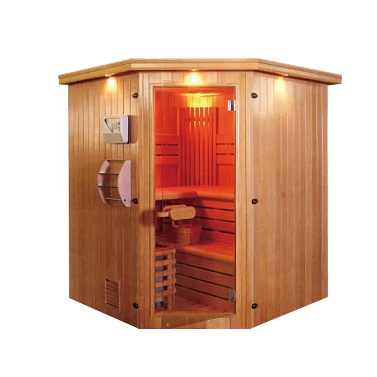 In legno massello attrezzature Sauna lontano sauna a infrarossi casa (SCB-002SL) ,1 a 8 persona bagno di vapore
