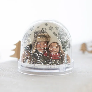 Cá nhân hoá nhựa rỗng Quả cầu tuyết với hình ảnh chèn tùy chỉnh Acrylic Quả cầu tuyết - Product Image 6