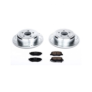 Power Stop <strong>U</strong>.<strong>S</strong>.top Rated 52129250AA D1274 POWERSTOP Rear Brake <strong>Kit</strong> Pad and Disc Brake System Assembly K3046 for DODGE JEEP - Product Image 1