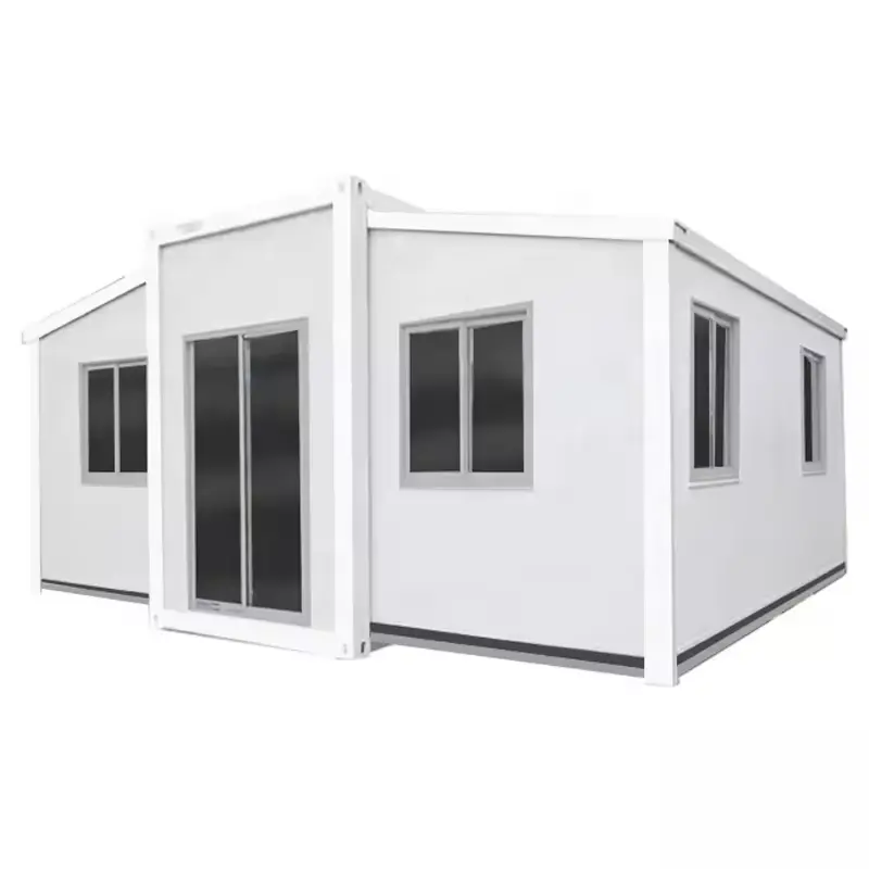 Cabine de luxo pré-fabricada para acampamento, casas modulares de metal dobrável e expansível, 20 40 pés