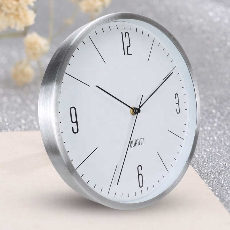 Metal Wall Clock Large Modern Minimalist Atmosphere Wall Watch Mechanism Bedroom Silent aluminium wall clock
