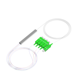 1 a 4 fibra óptica de división igual PLC Micro Splitter SC/APC 0,9mm SM tubo de acero Compatible con redes WiFi TCP y GPRS