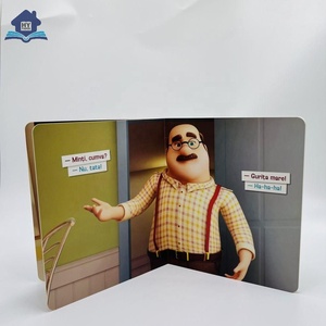 Bebekler için mükemmel ciltleme kalın tahta oyuncak kitap baskı en popüler bebek filmi laminasyon karton kitap - Product Image 4
