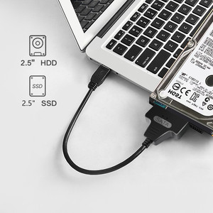 20เซนติเมตร3.0 USB ไปยัง SATA สายอะแดปเตอร์22Pin แปลงภายนอกสำหรับ2.5 "SATA ไดรฟ์คอมพิวเตอร์เข้ากันได้กับ USB 3.0 SATA 3สาย