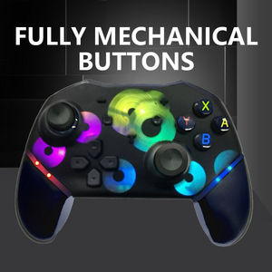 Nuovo arrivo senza fili Controller di gioco Joystick con luce RGB per nintendo switch Bluetooth Controller di gioco per Switch Pro - Product Image 4