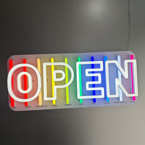 Stampa Uv lettera Dropshipping acrilico Led insegna al Neon da parete è stato raggiunto un negozio di ristoranti per la decorazione logo personalizzato