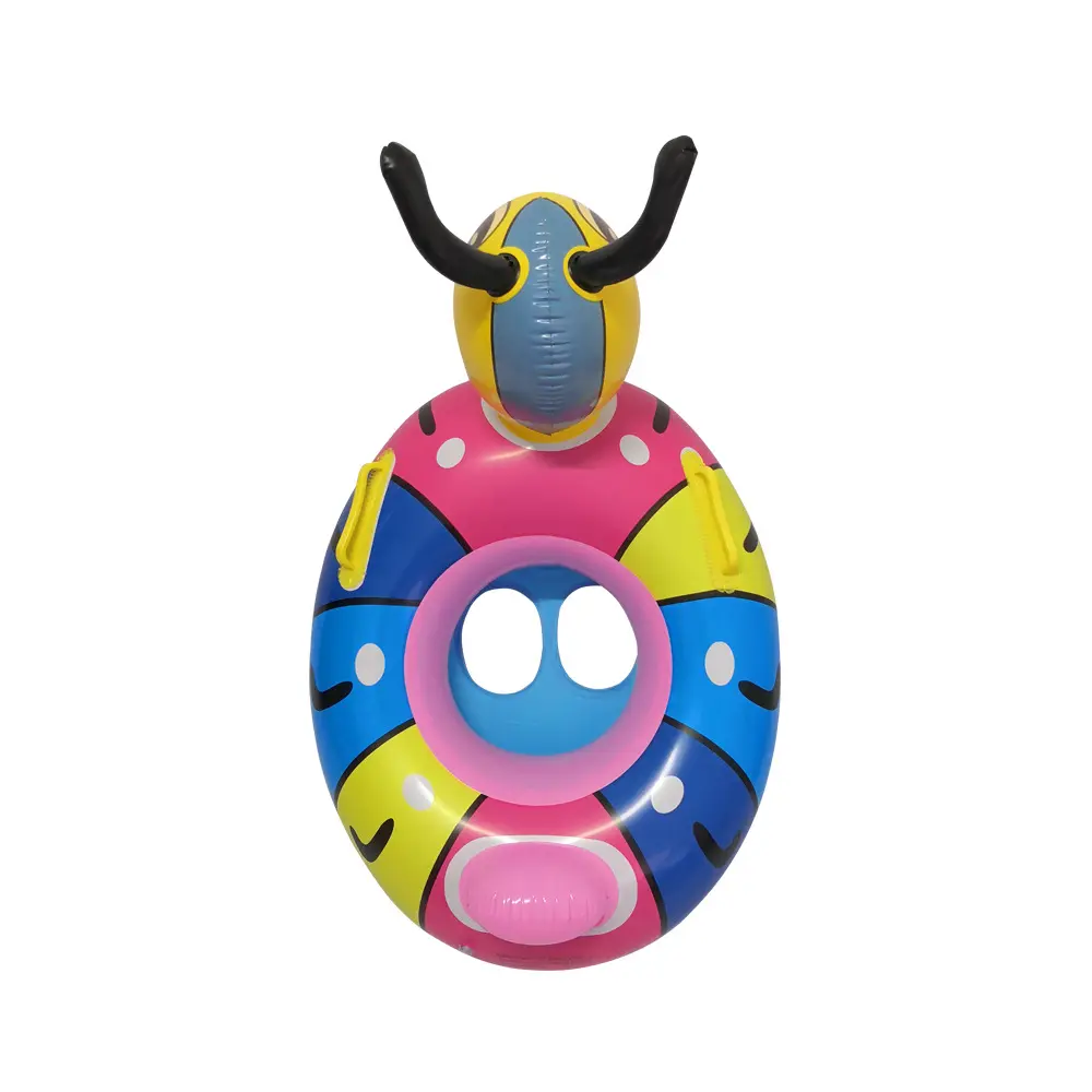 B01 PVC hecho a medida inflable hormiga bebé asiento flotador barco con asas para niños natación y buceo PCP equipo de traje de buceo