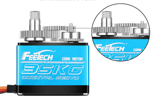 RC Servo 35KG เกียร์โลหะดิจิตอล RC Servo เกียร์ขนาดมาตรฐานดิจิตอลกันน้ําเซอร์โวสําหรับ 1/8/10 RC รีโมทคอนโทรล Drift รถ - Product Image 4