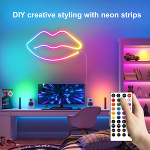 Uzaktan müzik denetleyicisi akıllı APP ile RGB 5m sihirli Neon dize Light12V Neon Led esnek şeritler ışıkları - Product Image 4