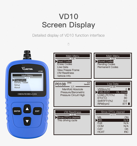 Vdiagtool-escáner OBD2 para coche, lector de código OBD 2, herramienta de escaneo, comprobación de la falla del motor, PK CR3001 319 ELM327 AD310 - Product Image 6