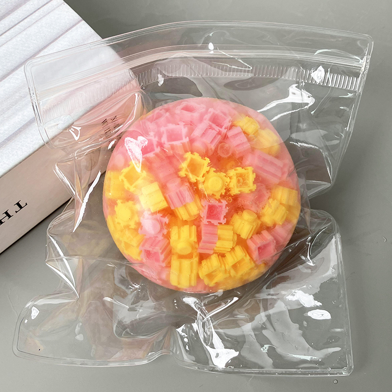 6cm Pink with orange