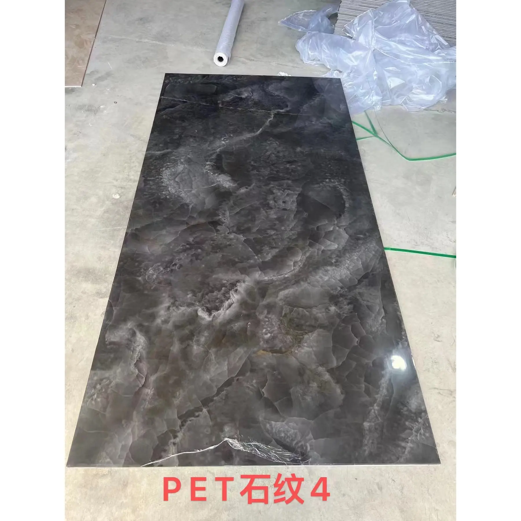 Laminados de alto brillo/panel UV con cara de melamina, chapa de piedra, carbón de bambú, chapa de madera, mármol