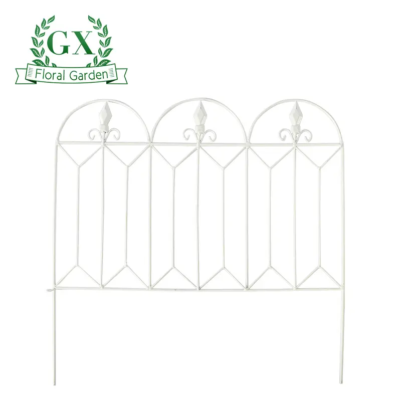 47 centimetri X 244cm Arco di Metallo Paesaggio Percorso Bordo Pieghevole Recinzione In Acciaio Animale Barriera Decorativa Giardino Bordo