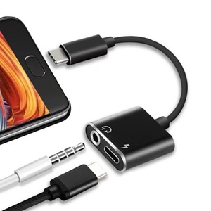 热卖2合1 C型至3.5毫米插孔转换器USB C至3.5毫米智能手机耳机和充电器适配器 - Product Image 6