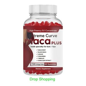 Dropshipping producten Beste Ultimate Curve Maca Plus Gummies voor de billen Gummies Bil- en heupvergroting 7500mg Maca Wortel Gummy voor vrouwen - Product Image 1