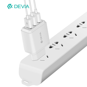 Devia <strong>17W</strong> Fast <strong>Charger</strong> White EU 5V 3.1A 3USB ABS PC Fireproof Quick Phone <strong>Charger</strong> for Mobile Phone Use Packed in Box - Product Image 5