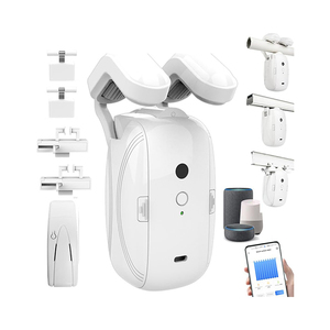 Abridor de cortina automático inteligente, 1 pieza con aplicación/Wifi/temporizador/Sensor de luz automático por voz, agregar puertas de enlace para Google Alexa sin control remoto - Product Image 1
