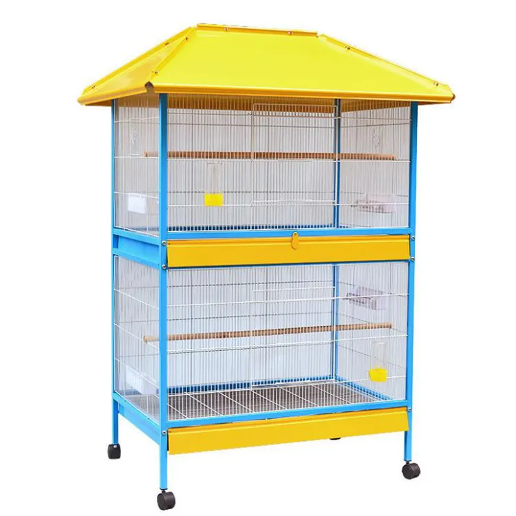 Lớn Đen Chuyến Bay Không Thấm Nước Roof Bird Cage Thả Tính Năng Và Lồng Lồng, Carrier & Nhà Loại Bird Kennel