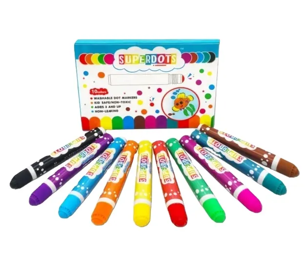 Kích Thước Mỏng Bingo Daubers, Cửa Sổ Marker Pen CH-2807 Doodling Markers Dot Pen Pastel Chalk Nhựa Graffiti Bút Cho Trẻ Em