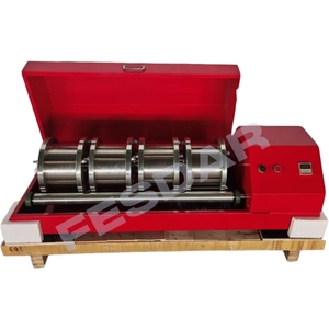 Máquina de abrasión eléctrica DEVAL para control de calidad de agregados en ingeniería de pavimentos - Product Image 6