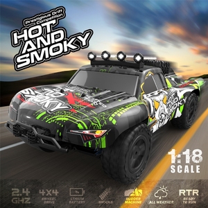 Cheap Remote Rc Buggy Car 4X4 Radio <strong>Control</strong> Toys Electric Racing Monster Truck Model Fast 1:18 With Light