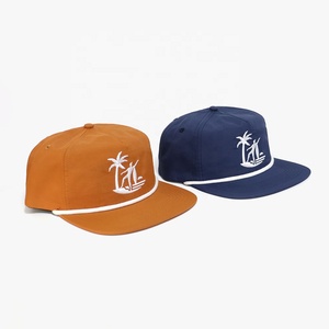 Benutzer definiertes Logo Hut stickerei Unstrukturierte Marke 5 Panel Nylon Feuchtigkeit transport Surf <span class=keywords><strong>Cap</strong></span> Flat Brim <span class=keywords><strong>Cap</strong></span> - Product Image 3