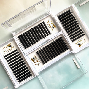 Fast Shipping Russian Private Label Packaging Box 0.07 J B C D CC DD Flat Extension Individual Eyelashes <strong>Eye</strong> <strong>Lashes</strong> - Product Image 3