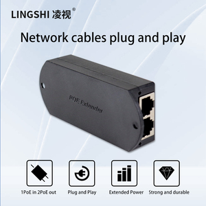 2ポートPoEネットワークエクステンダー1ポート10/100M入力2 RJ45出力PoEエクステンダーIPデバイス用 - Product Image 3