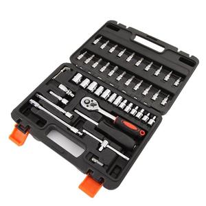 专业手动工具扳手盒装汽车套件151pcs 1/2 “& 3/8 & 1/4” 汽车修理工具套筒扳手工具组 - Product Image 5