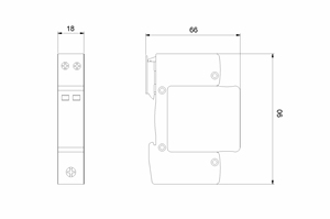 BR275-40DP 4Pタイプ3 40kA Thunder Lightning ArrestorサージプロテクターSPD Lightning Protection付き耐久性のあるプラスチック製