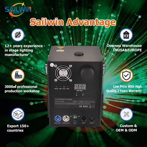 Nhiệm vụ miễn phí Tây Ban Nha kho nhôm vỏ Trắng 650W Mini Máy tia lửa lạnh với trường hợp chuyến bay 1-5m pháo hoa sparkular cho bữa tiệc - Product Image 4