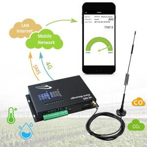 4G sms Modbus Meter multicanale wireless iot temp e umidità relè Gsm sistema di monitoraggio remoto