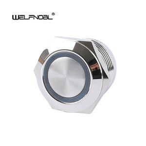 Welfnobl สวิตช์ปุ่มกด4ขา IP65 2A กันน้ำแบนหัวกลม - Product Image 1