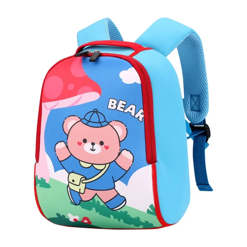 Mochila portátil de neopreno para bebés para niños y niñas de 1 a 6 años, bolsa bonita de dibujos animados para niños para guardería, clase pequeña