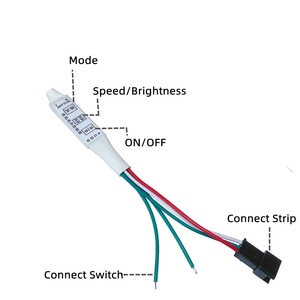 DC12-24V SMD2835 WS2811 фары для погоня за ходовой водой Пиксельная Светодиодная лента контроллер - Product Image 3