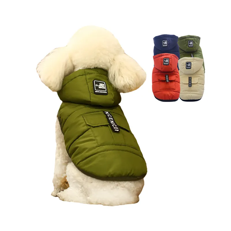 Groothandel Custom Winter Waterdichte Hond Outfits Hond Kleren Hoodie Jas