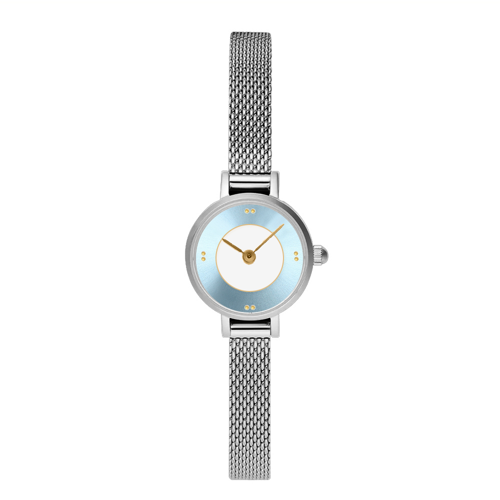 petite montre à cadran bleu tendance