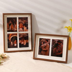 UV baskı ile yaratıcı ahşap fotoğraf çerçevesi 8x10 ve 6x8 masa ayarı baskı fotoğraf yıkama özellikleri ile üç dört satır albümü - Product Image 2